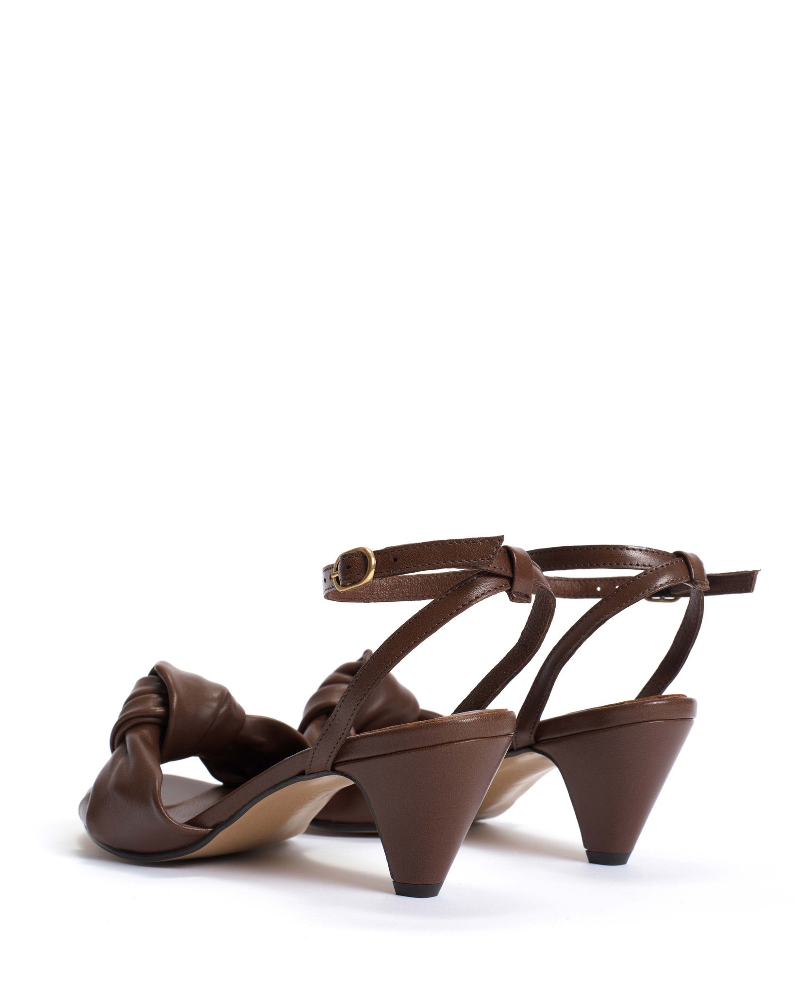 Aliza 50 stiletto Shiny lamb Chocolate