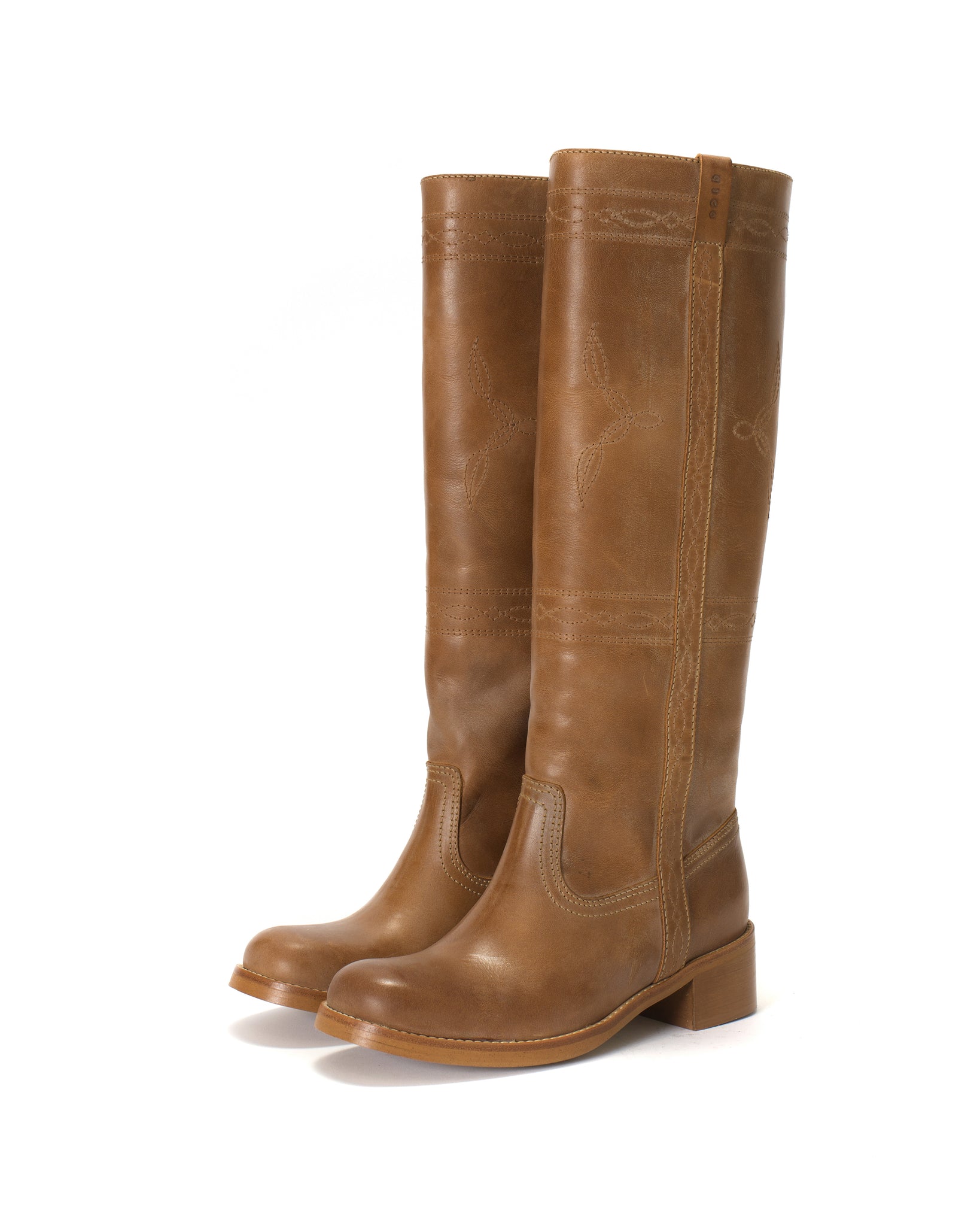 Dico Ann Western stitch Escovado Dark tan