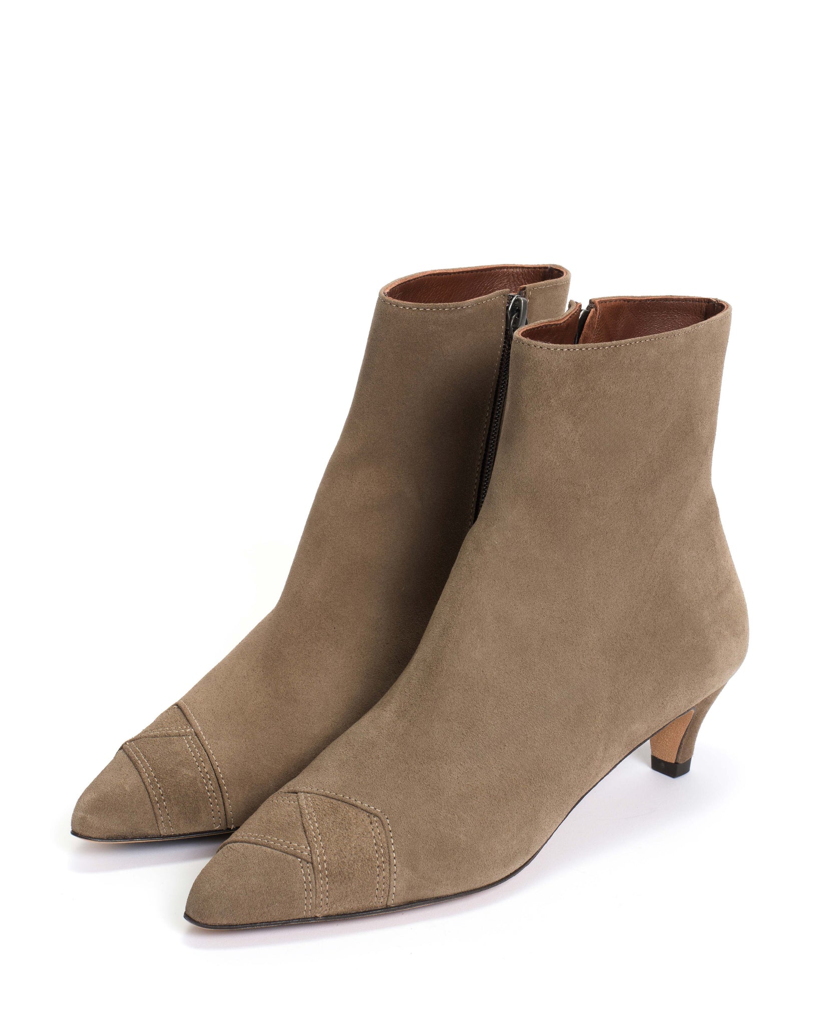 Avy 40 stiletto Calf suede Mushroom