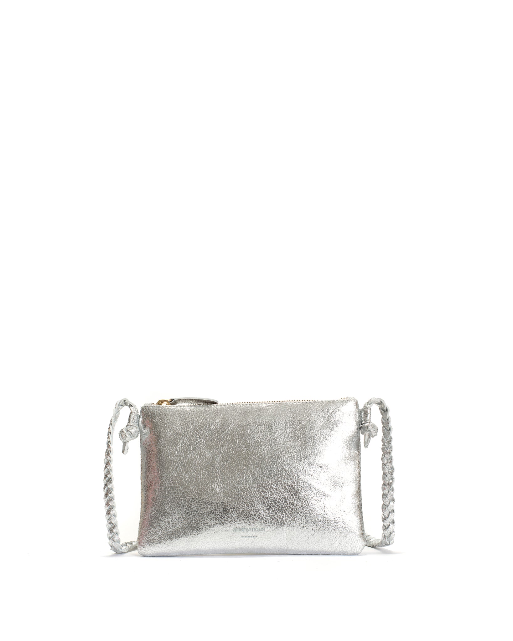 Thinna clutch Crackled metallic goat Silver - Anonymous Copenhagen