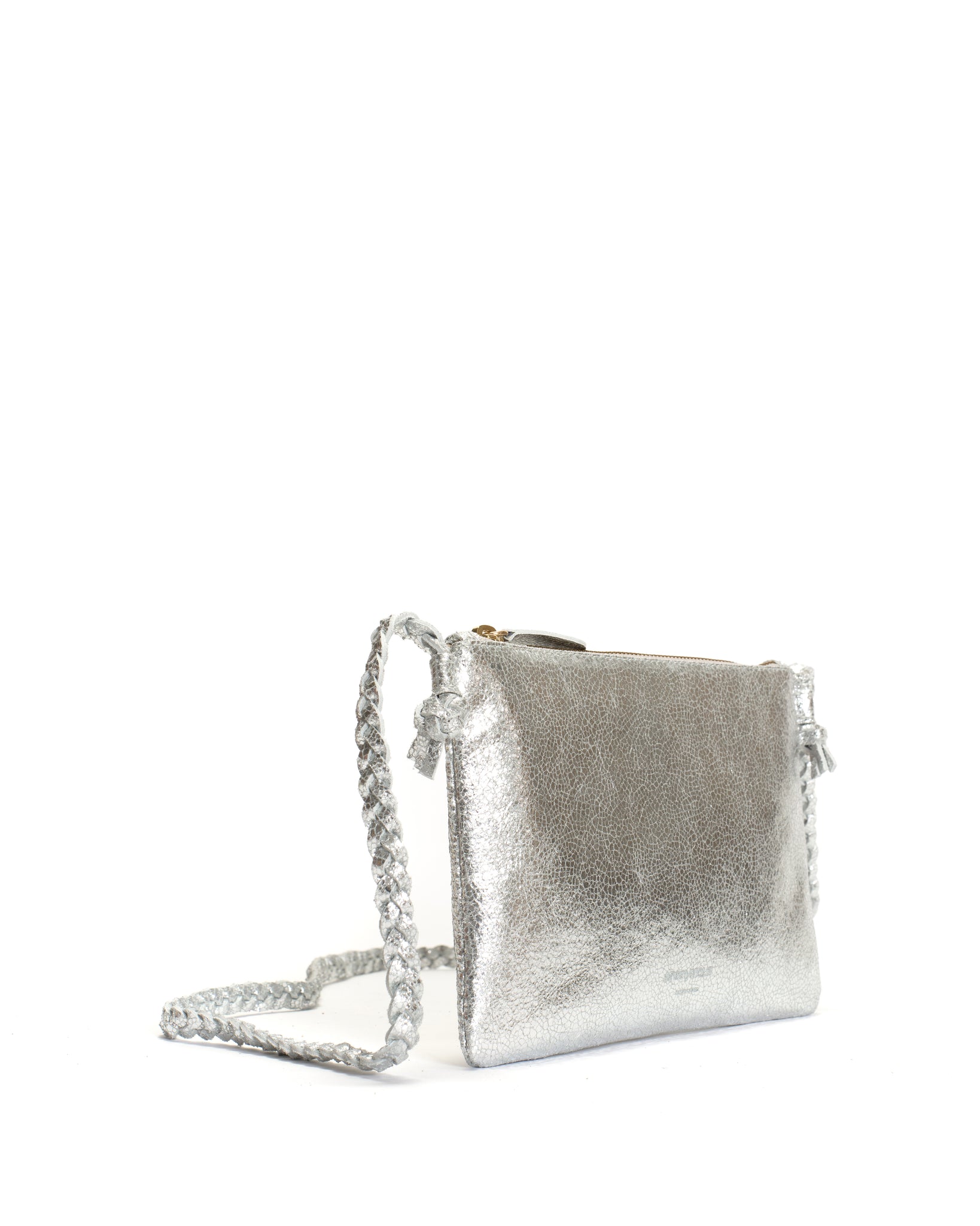 Thinna clutch Crackled metallic goat Silver - Anonymous Copenhagen