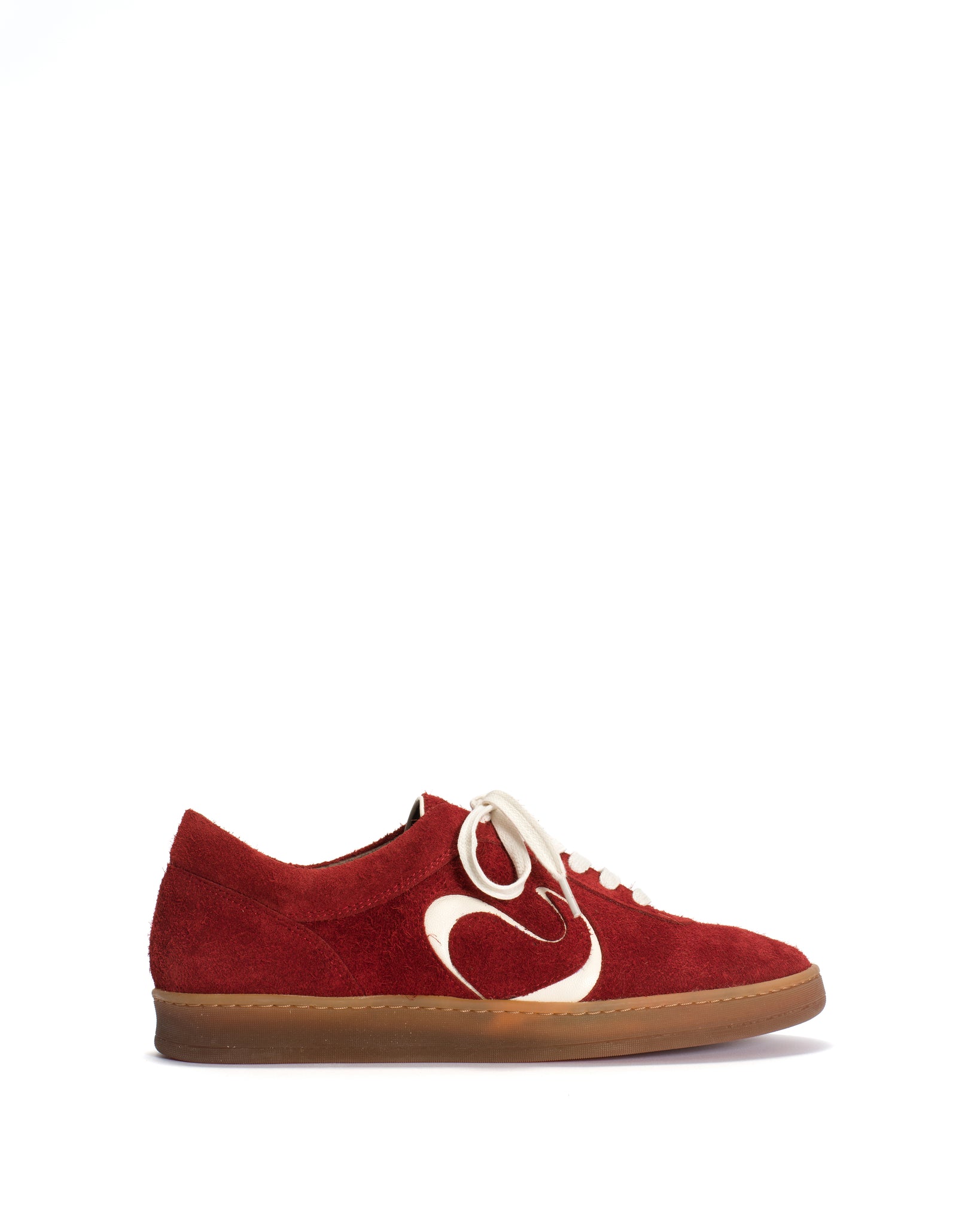 Blaire Plushed calf suede Ruby red