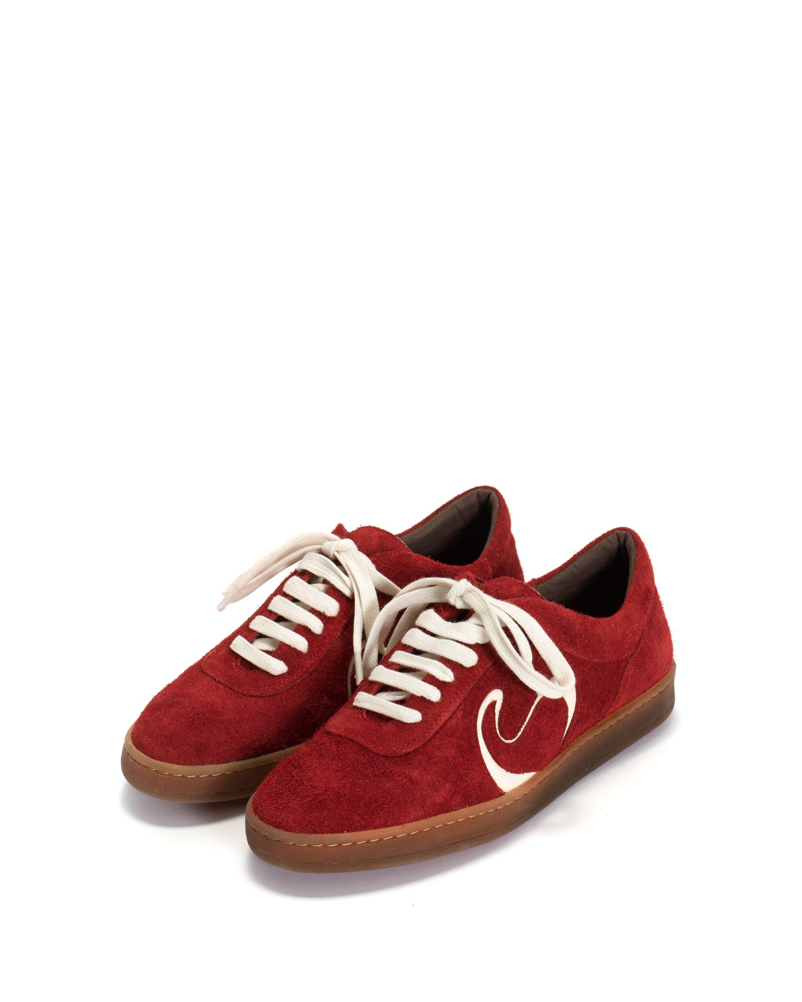 Blaire Plushed calf suede Ruby red