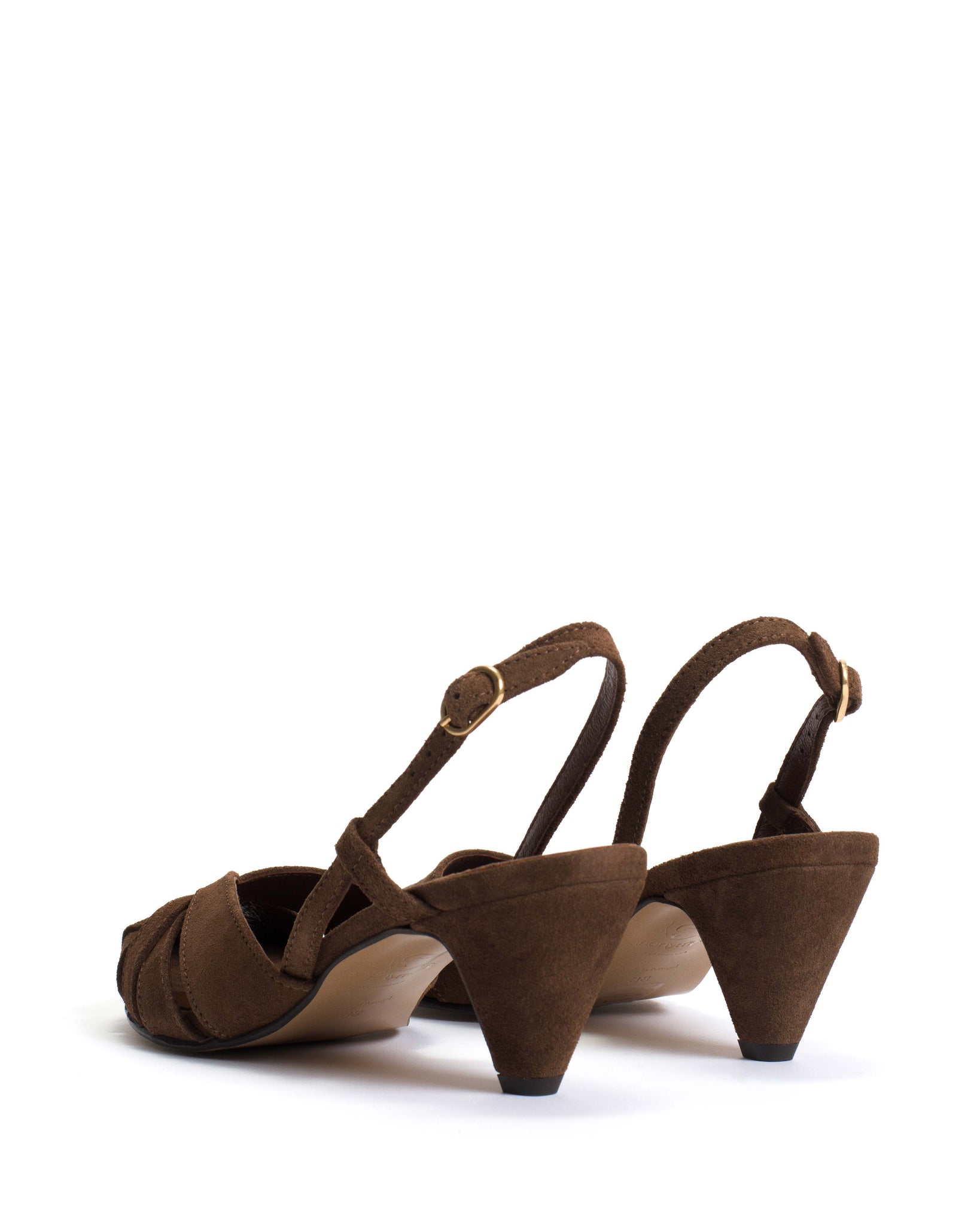 Banie 50 stiletto Calf suede Coconut