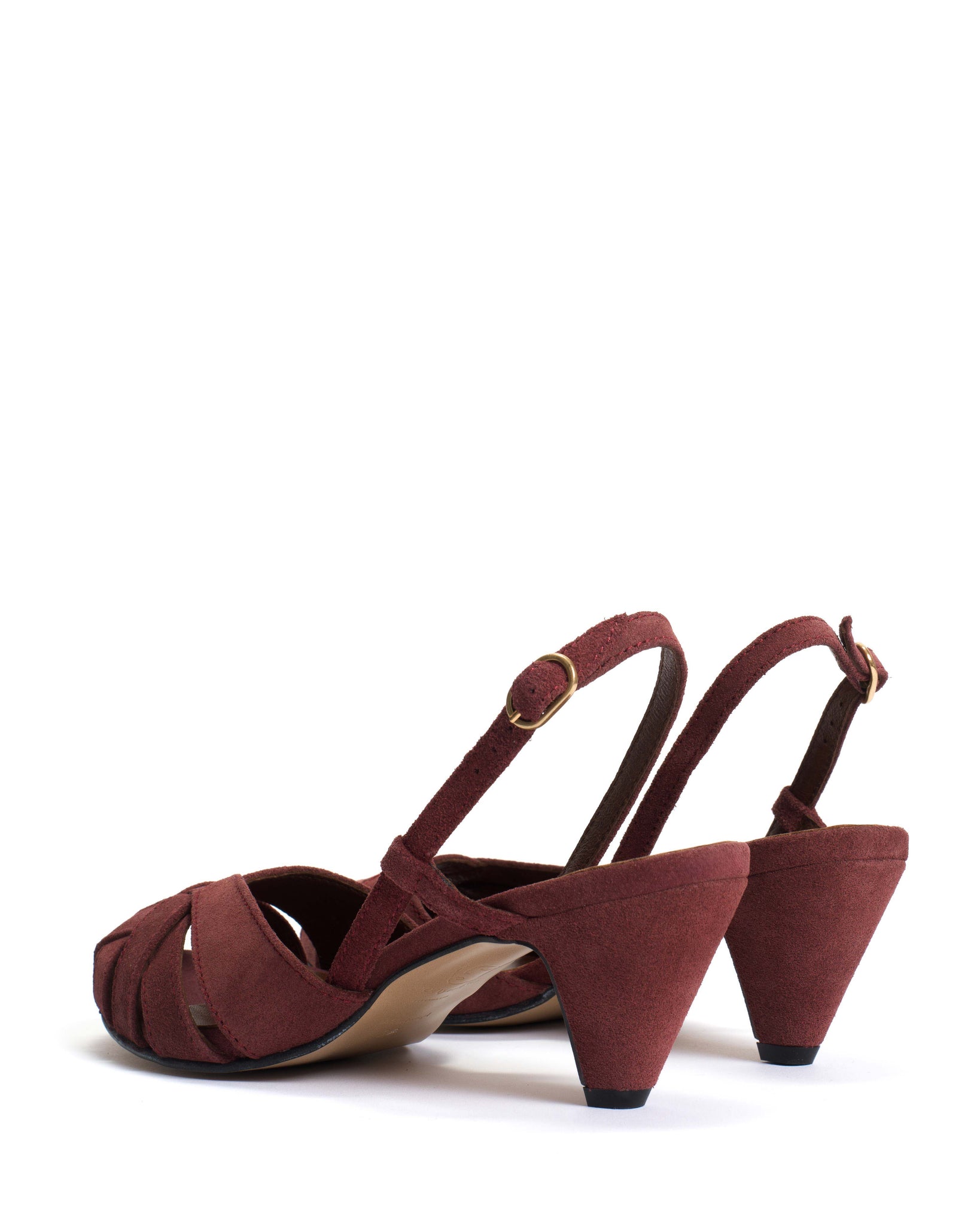 Banie 50 stiletto Calf suede Pomegranate