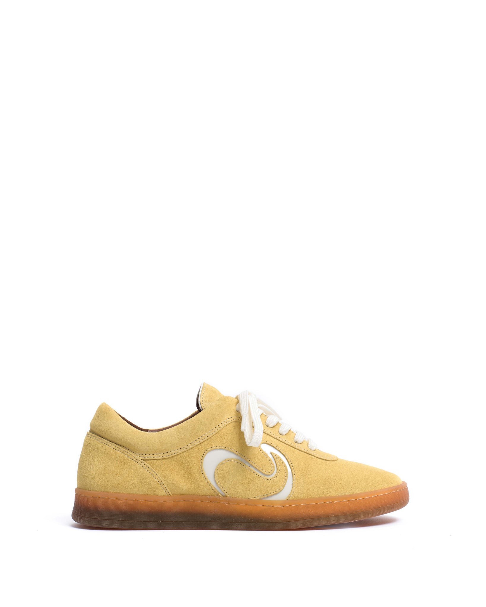 Blaire Calf suede & polished soft calf Pineapple ice & sand white