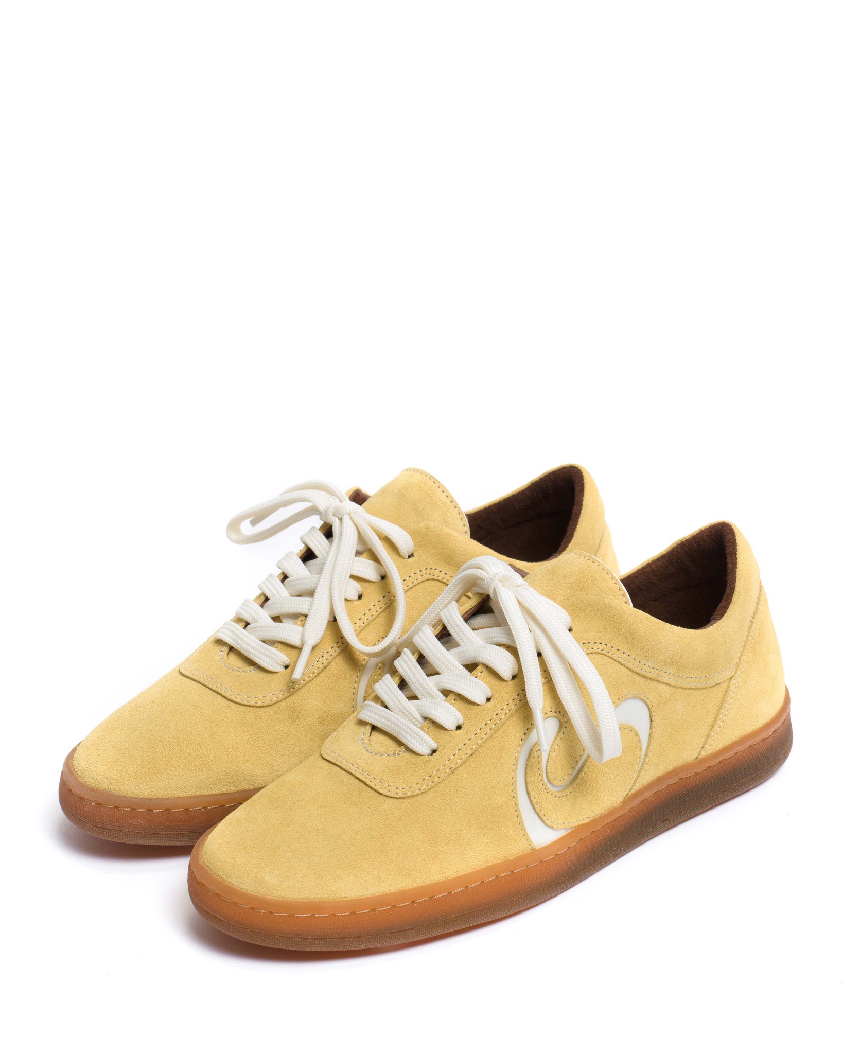 Blaire Calf suede & polished soft calf Pineapple ice & sand white