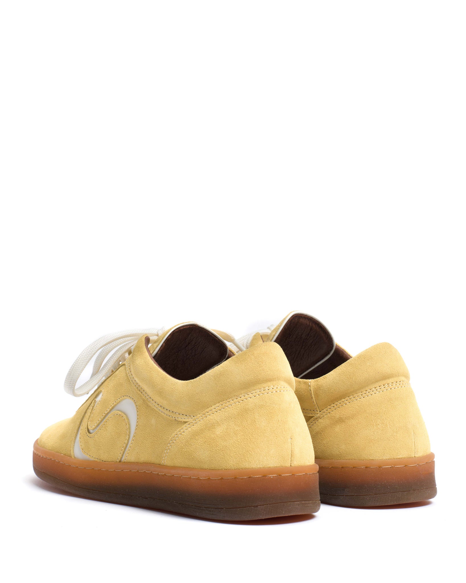 Blaire Calf suede & polished soft calf Pineapple ice & sand white