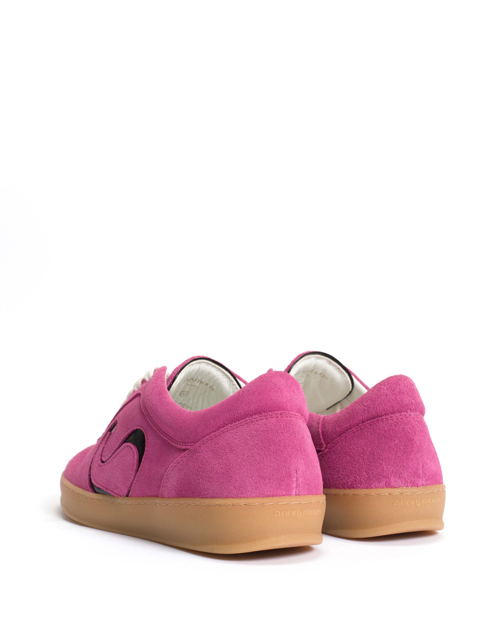 Blaire Calf suede & polished soft calf Raspberry sorbet & black