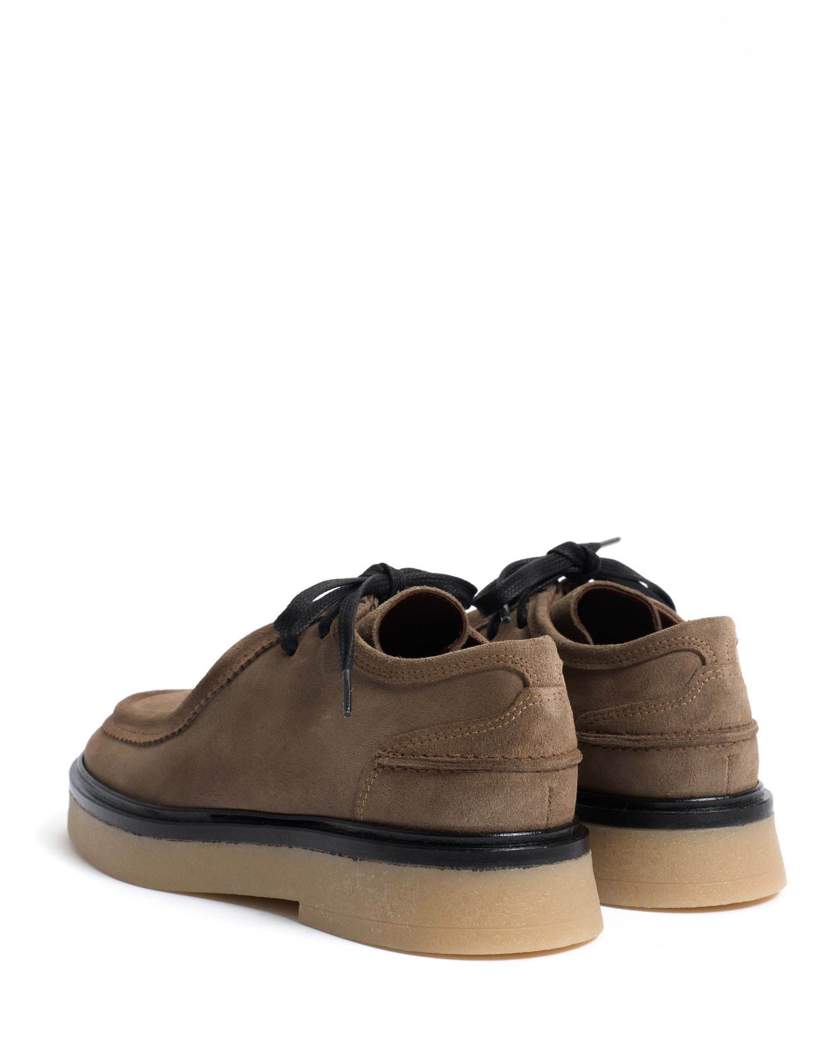 Chez flat platform Calf suede & Sole Mushroom & natural