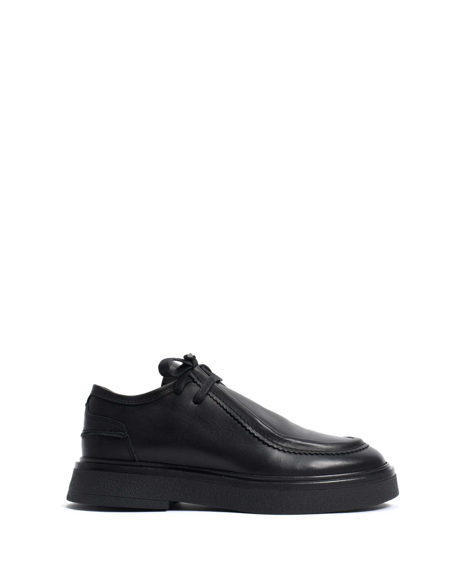 Chez flats Soft calf Black & Black