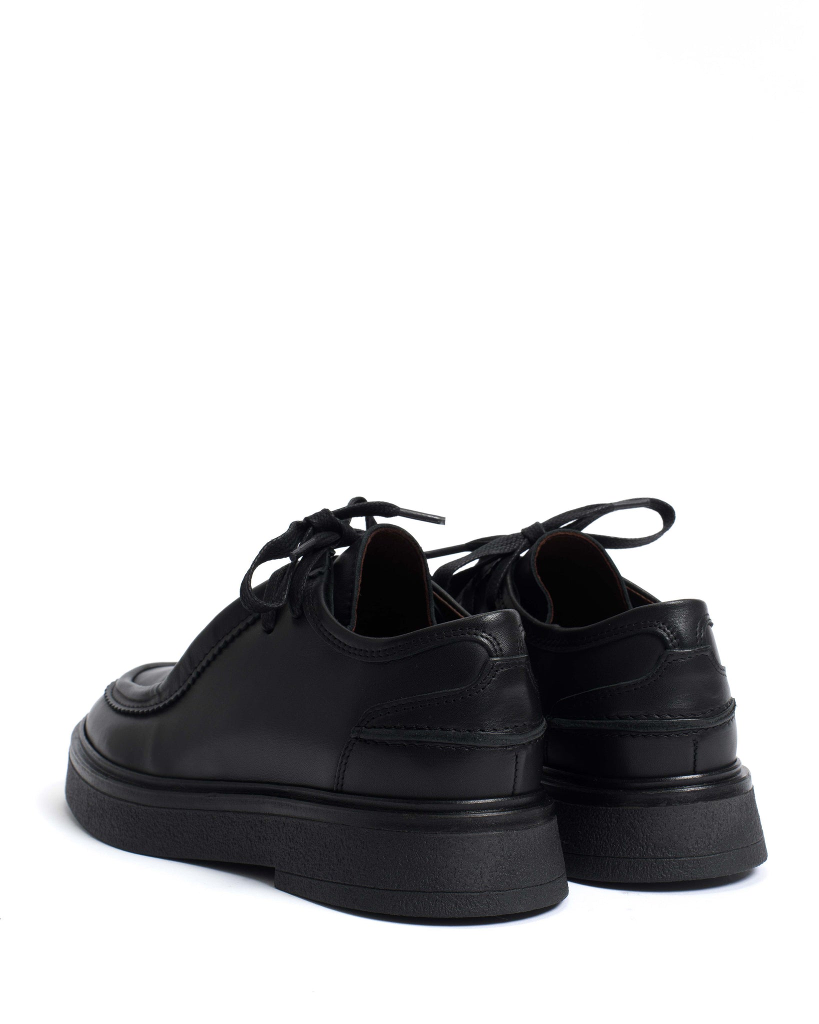 Chez flats Soft calf Black & Black