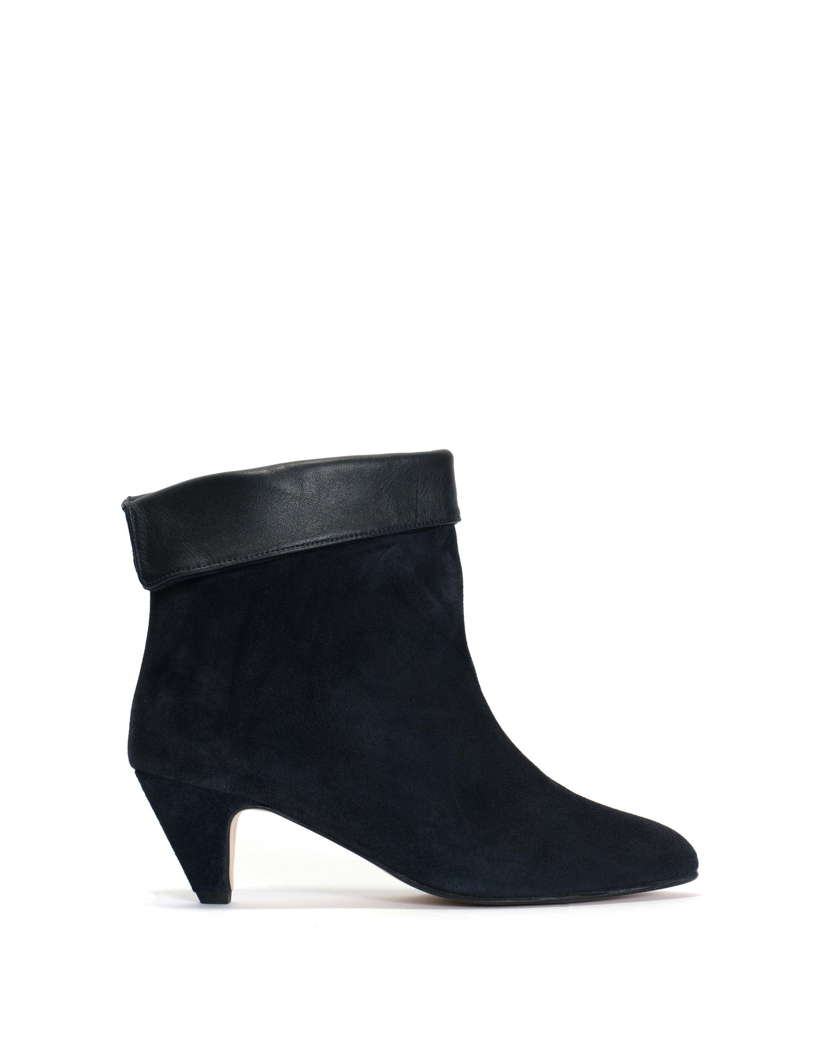 Eden Calf suede & sleek leather Dark blue - Anonymous Copenhagen