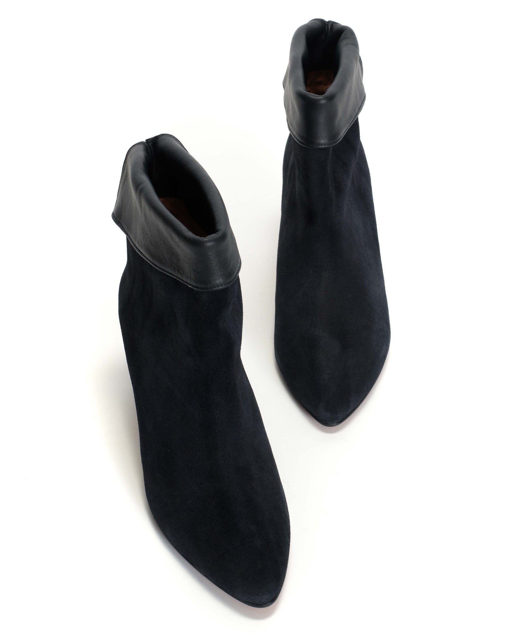 Eden Calf suede & sleek leather Dark blue - Anonymous Copenhagen