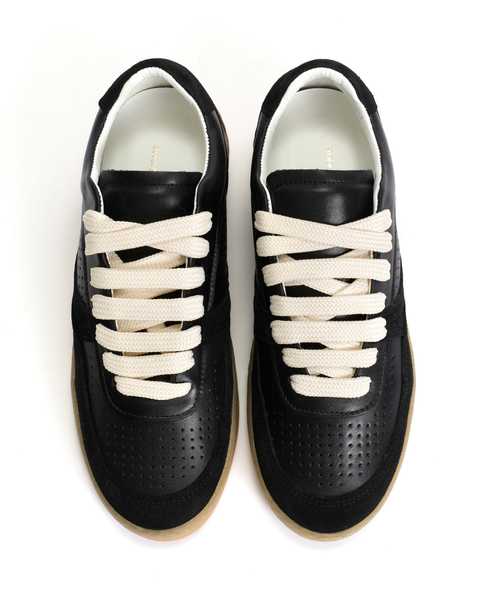 Elevate Soft calf & suede leather Black