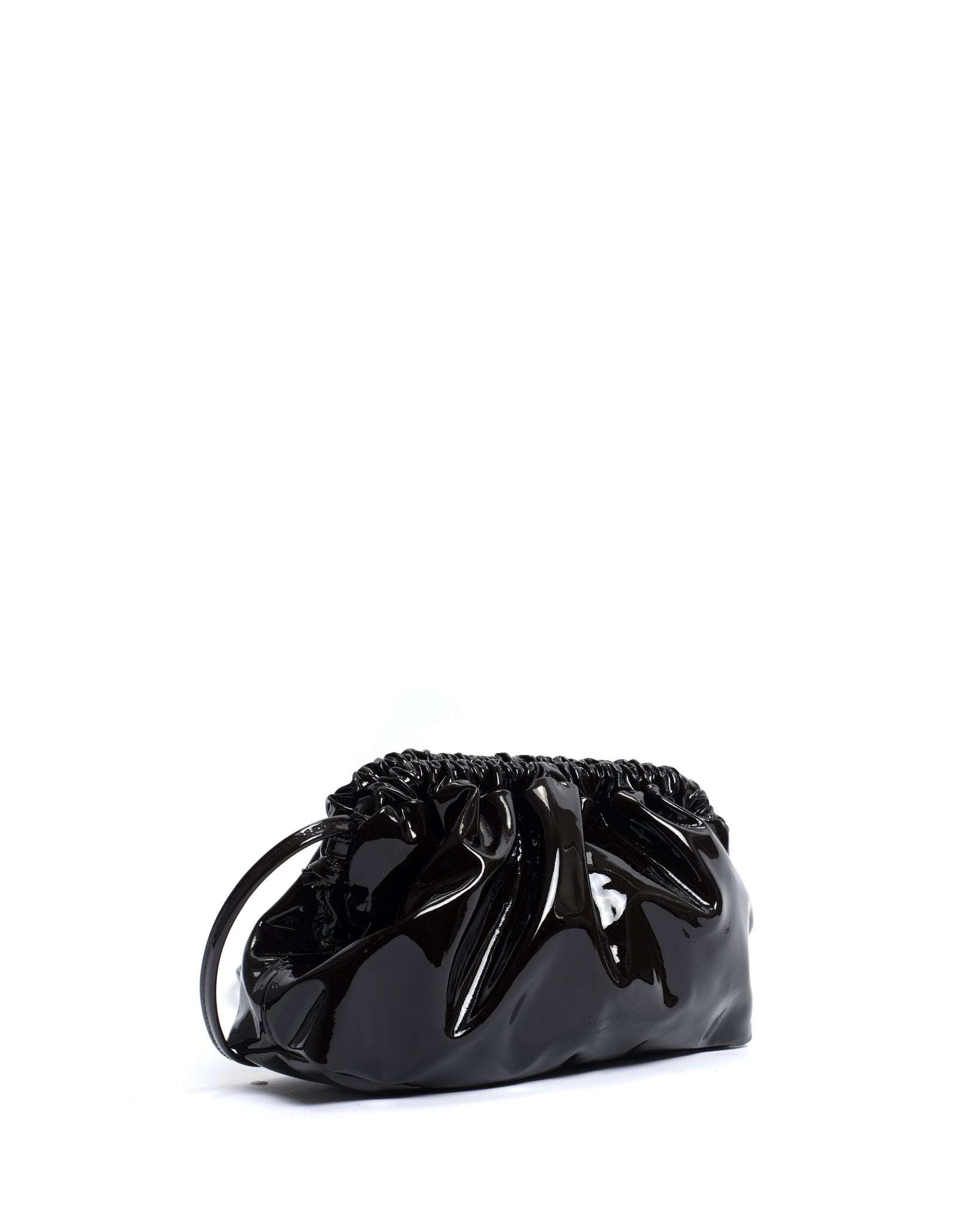 Hally grand cloud bag Polished soft calf Black