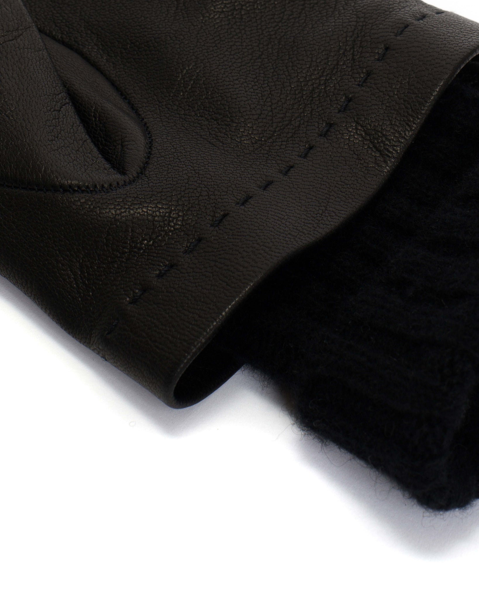 Hanni leather cashmere glove Lamb leather & 100% cashmere Black & black