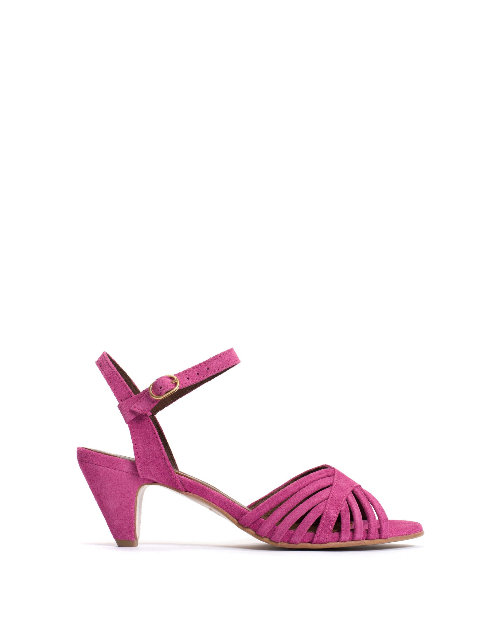 Hermine Calf suede Raspberry sorbet