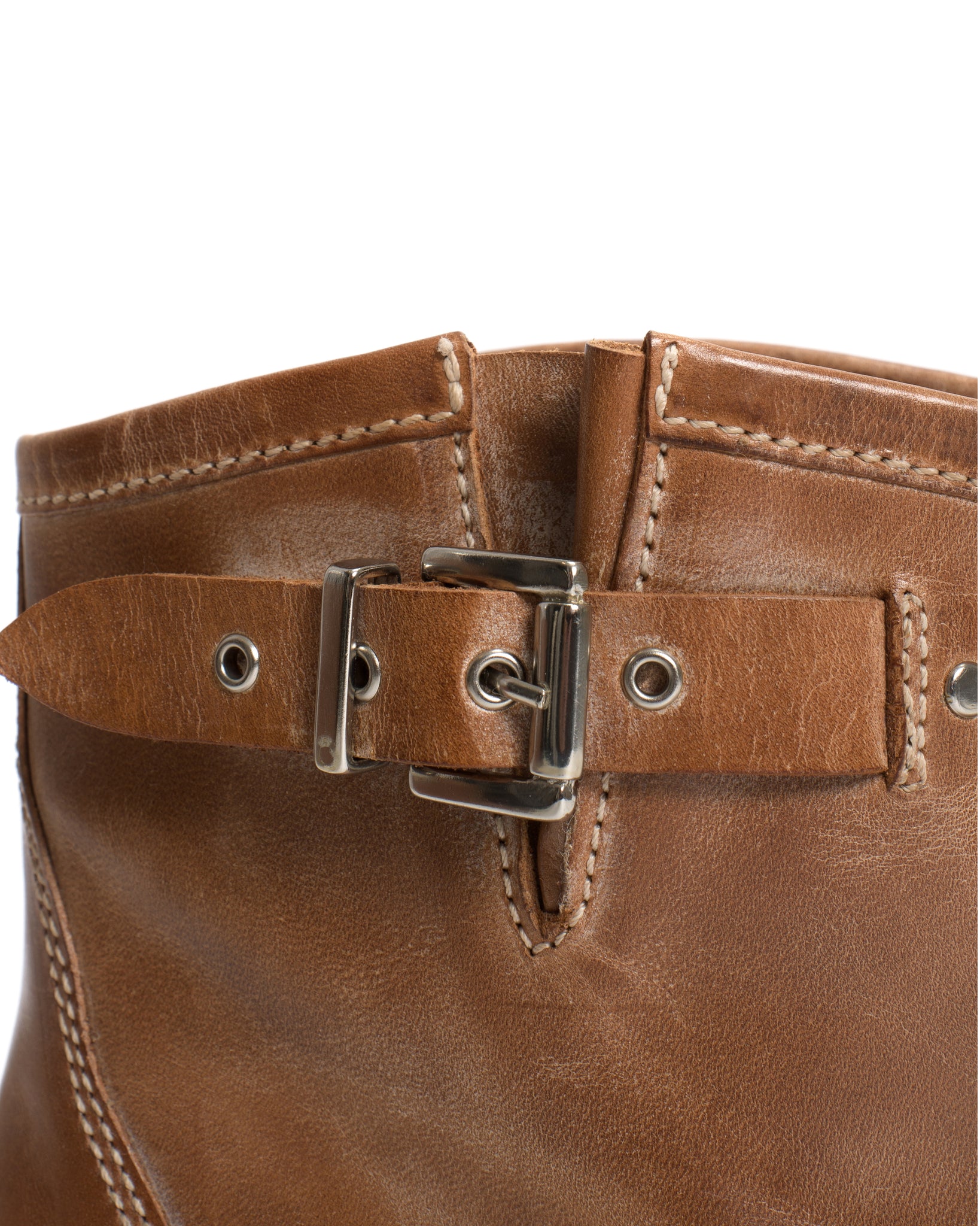 Dico Hunter buckle Escovado Dark tan