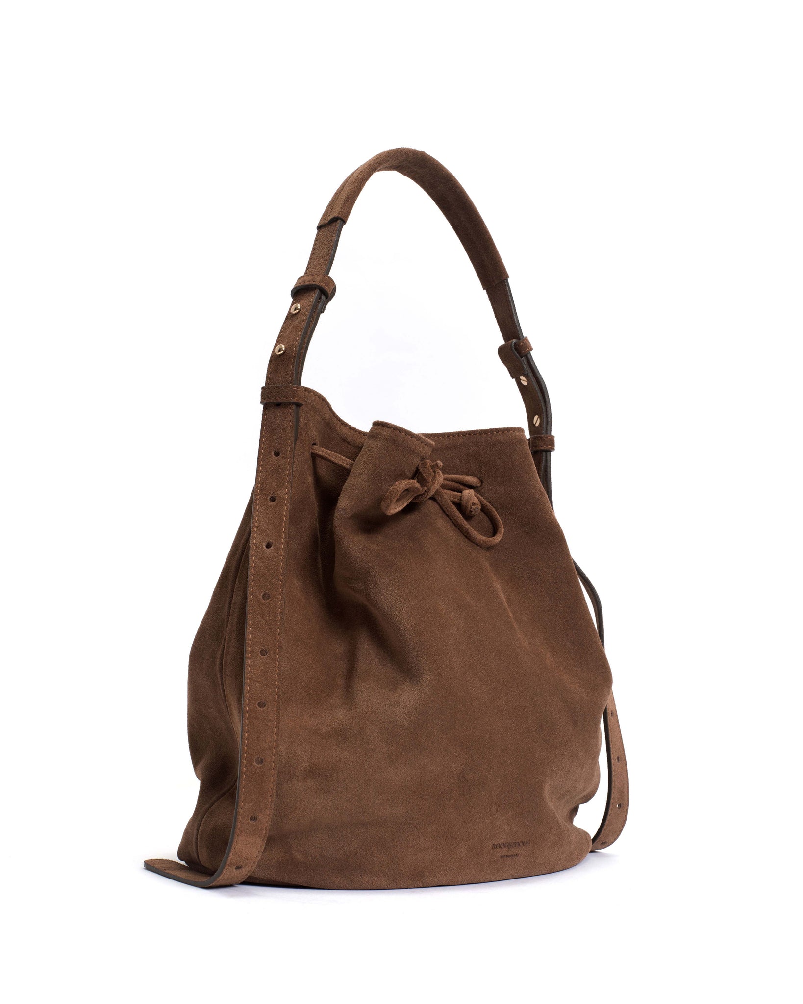 Kacey grand bucket bag Calf suede Coconut