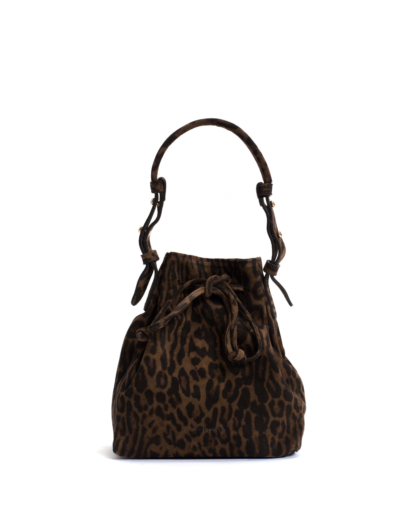 Kacey petite bucket bag Calf suede print Jaguar