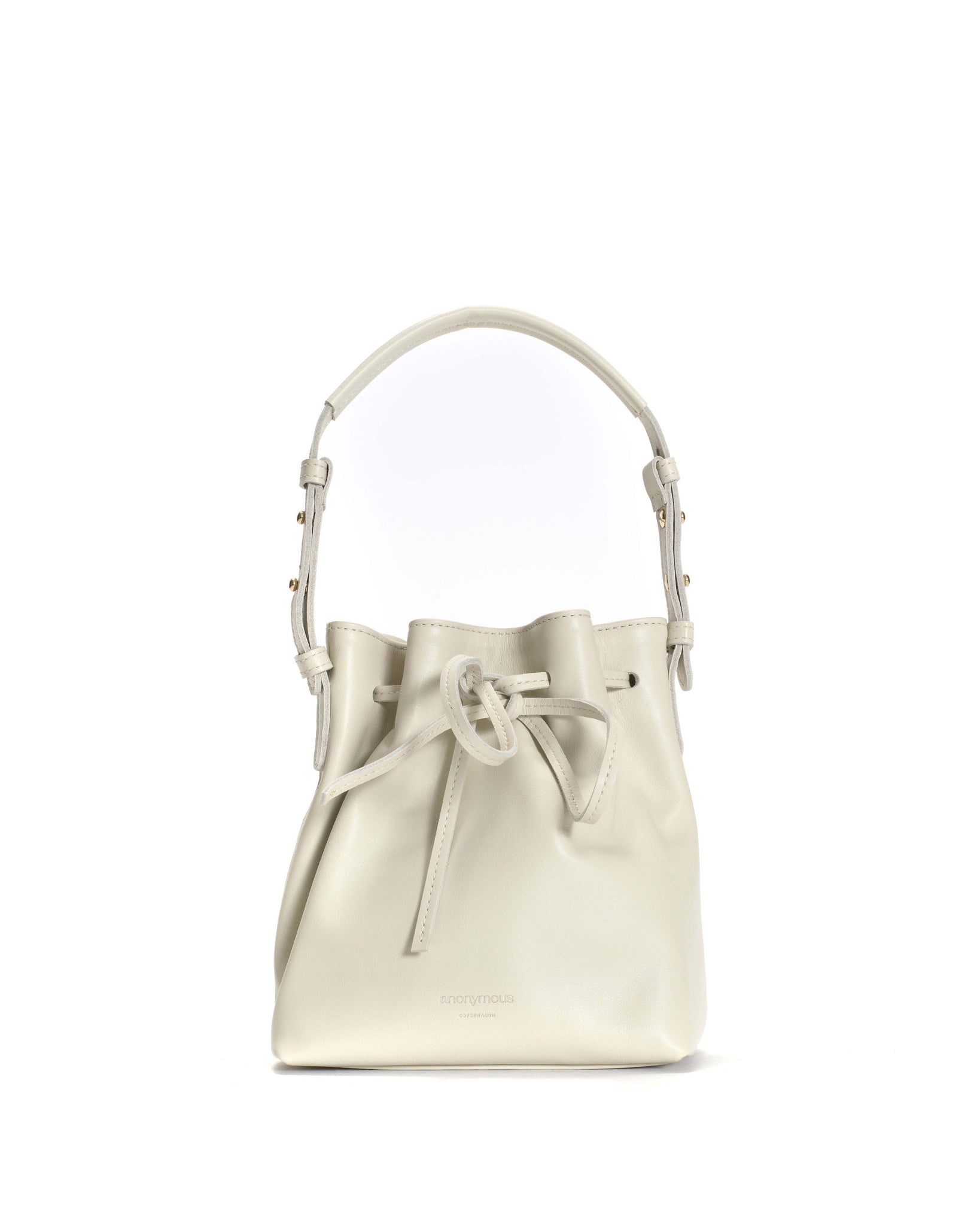 Kacey petite bucket bag Soft calf Milk white