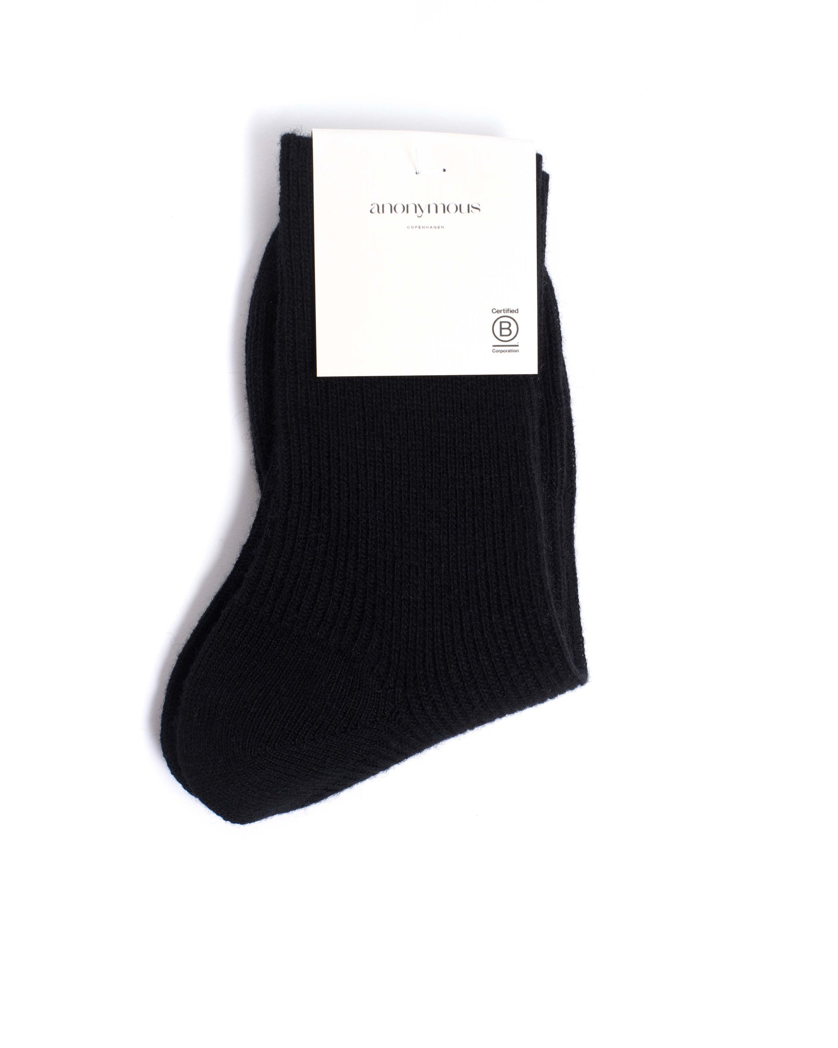 Lanai cashmere socks 70% cashmere 30% wool Black