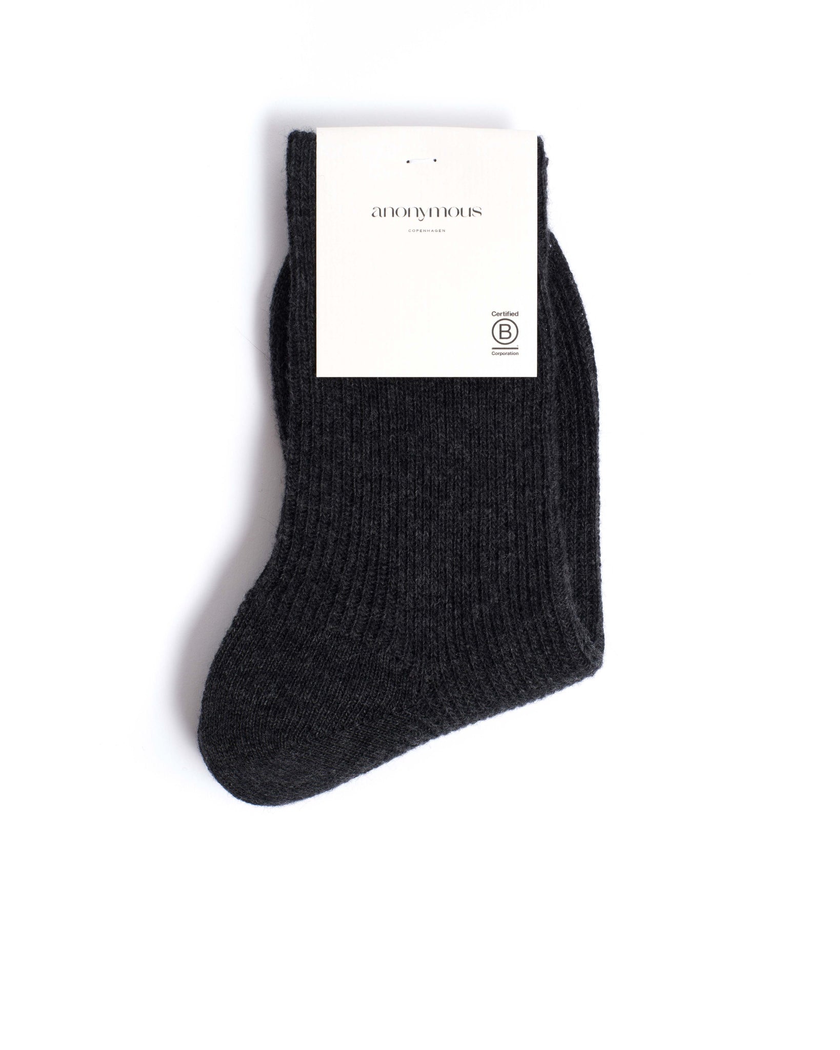 Lanai cashmere socks 70% cashmere 30% wool Dark grey