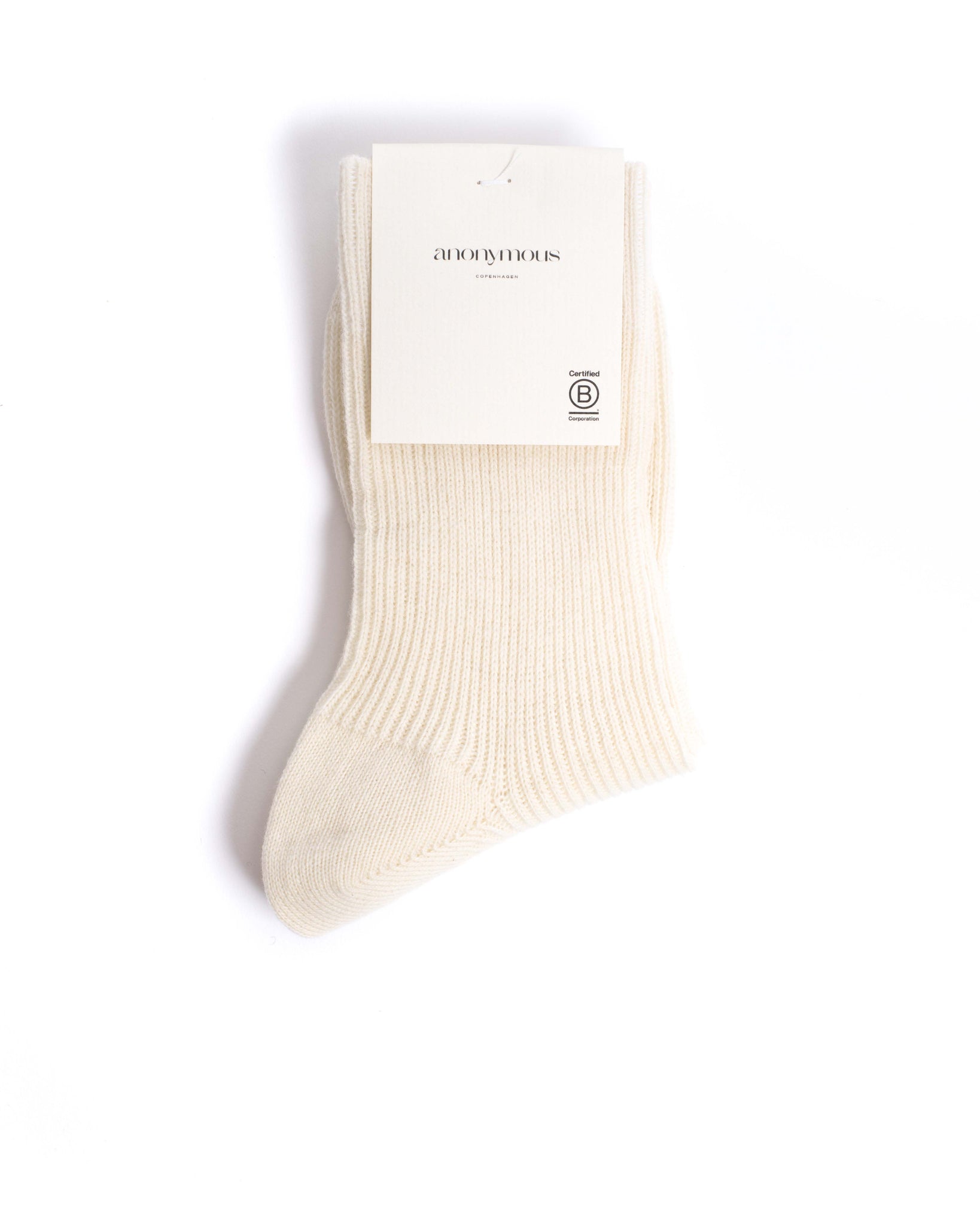 Lanai cashmere socks 70% cashmere 30% wool White sand