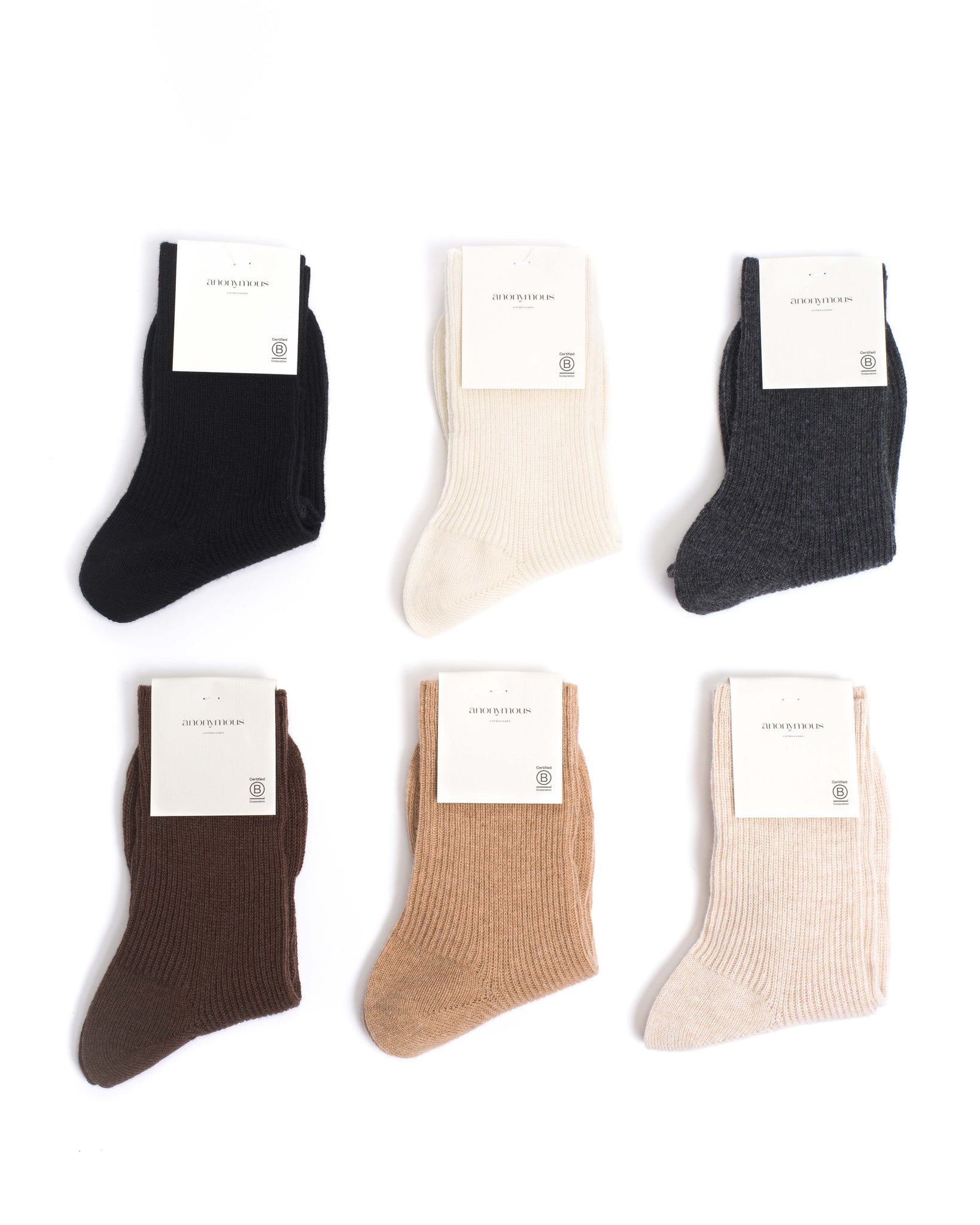 Lanai cashmere socks 70% cashmere 30% wool White sand