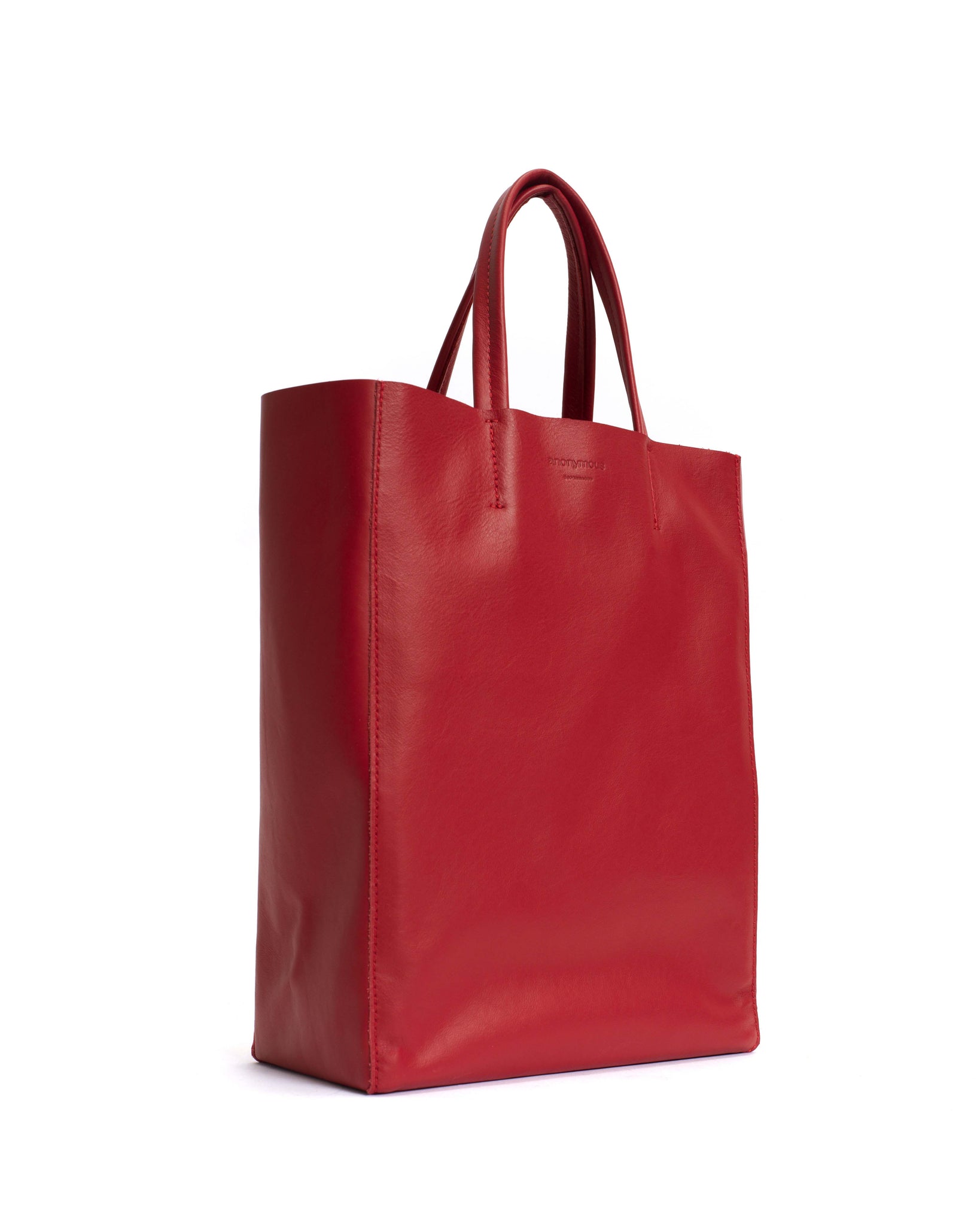 Linea shopper Soft calf Ruby red