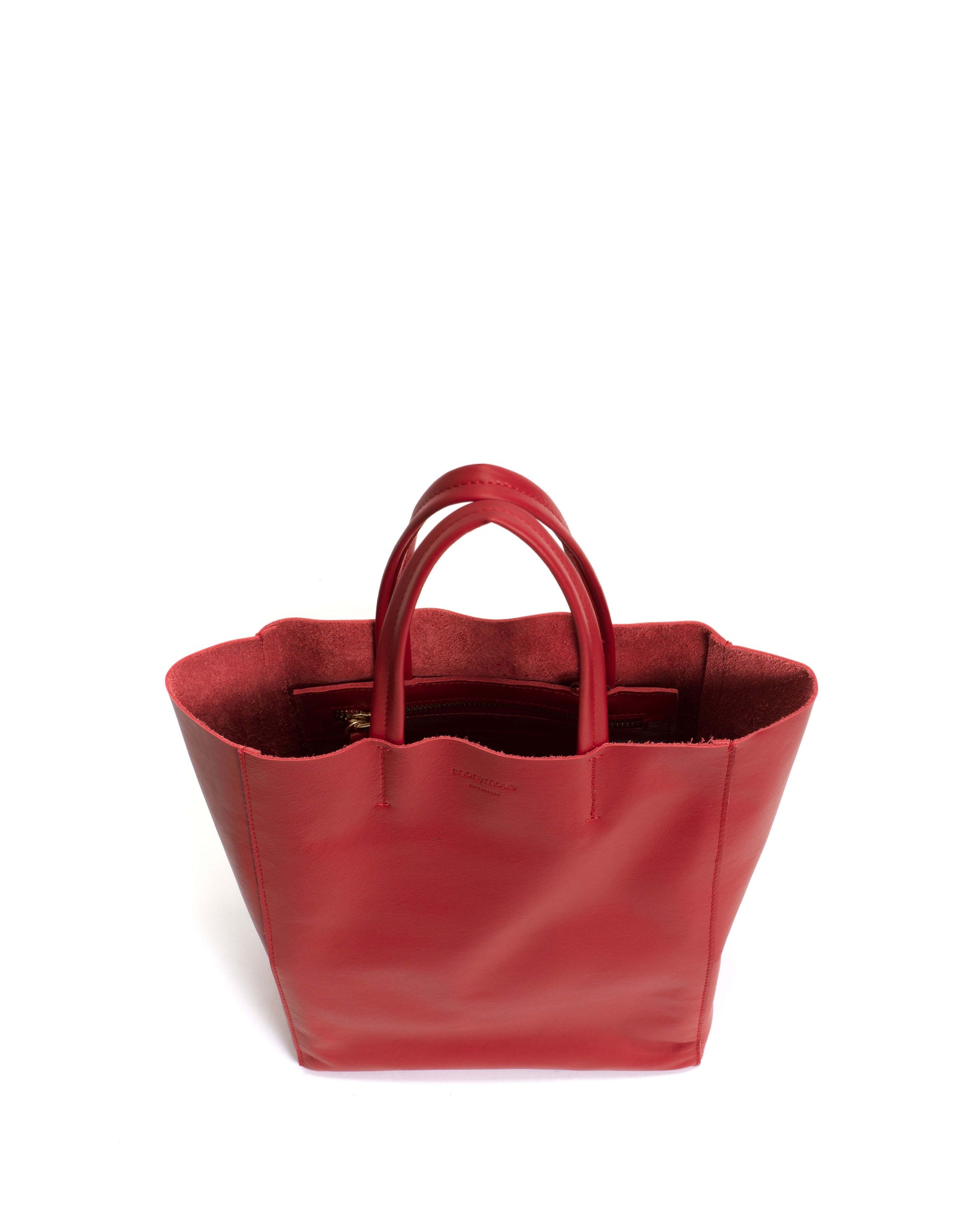 Linea shopper Soft calf Ruby red