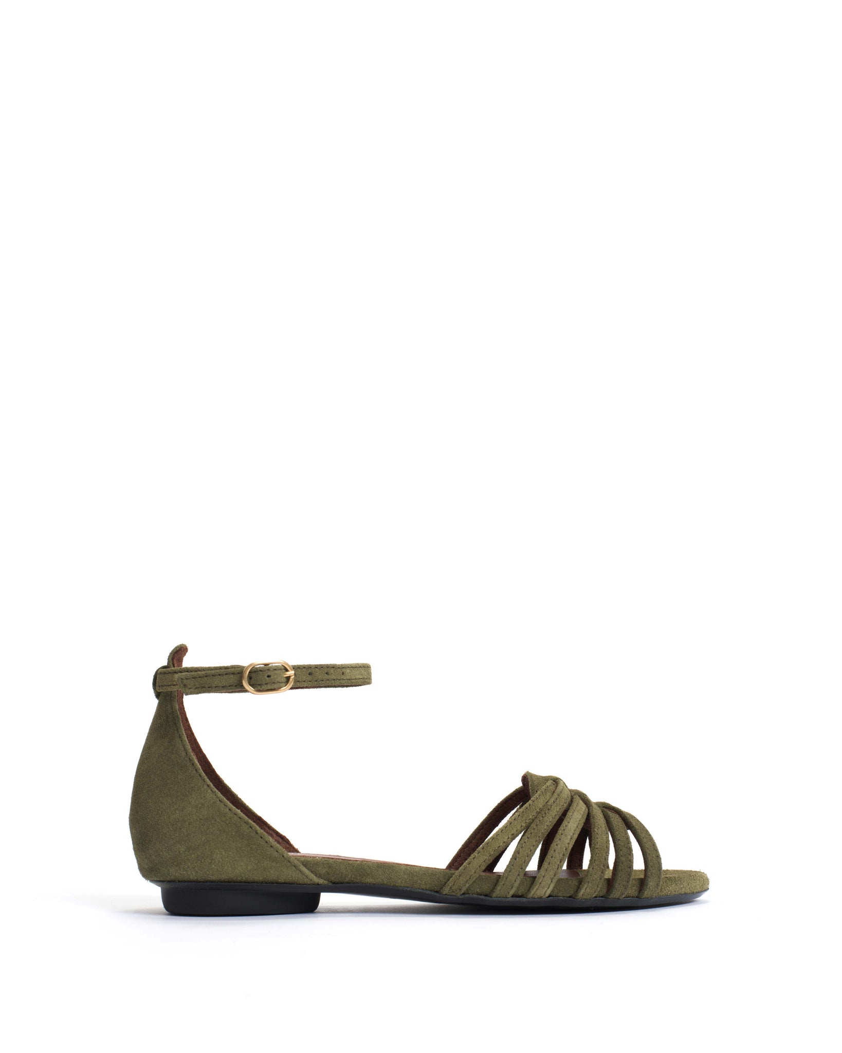 Mareike 10 Calf suede Olive green