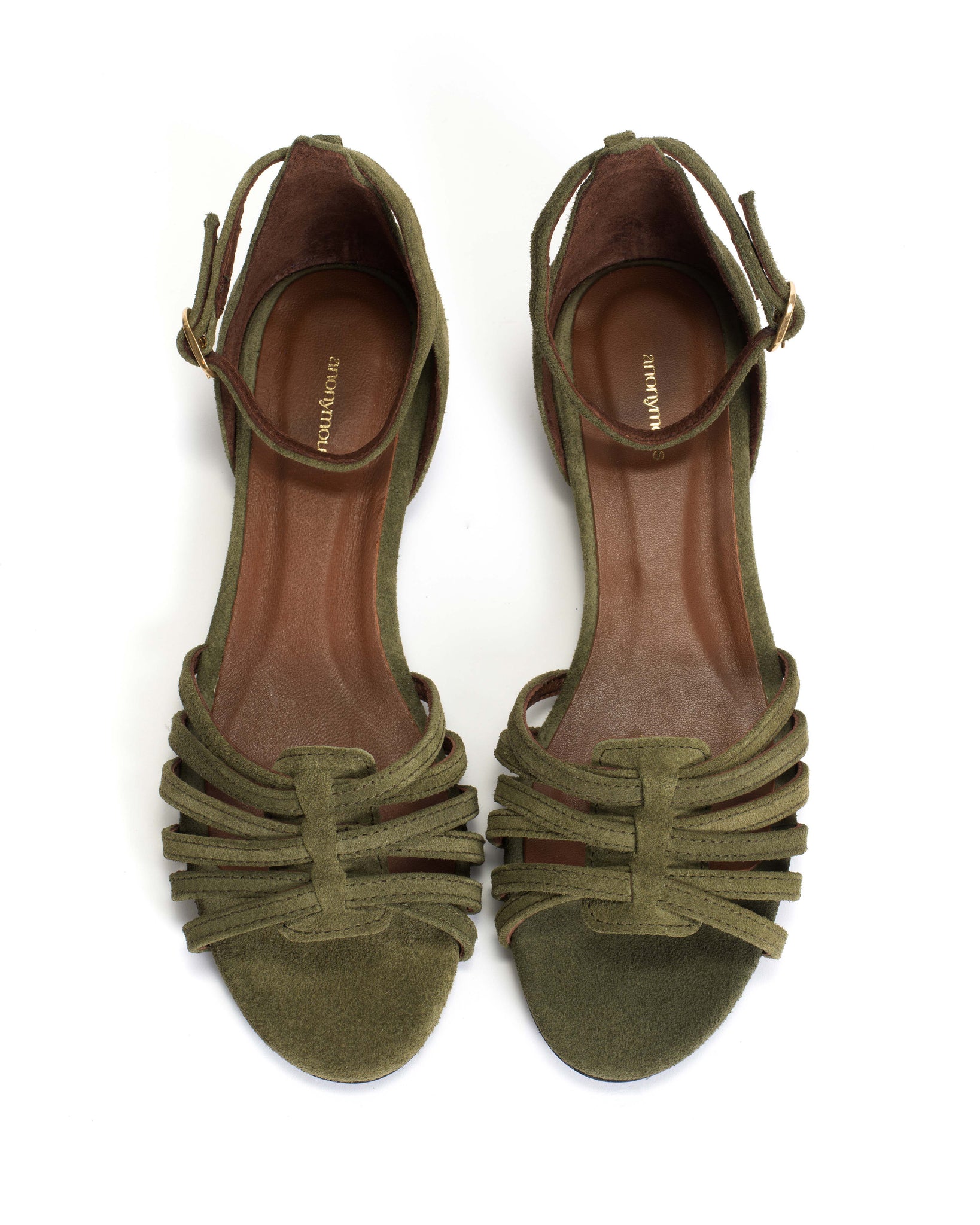 Mareike 10 Calf suede Olive green