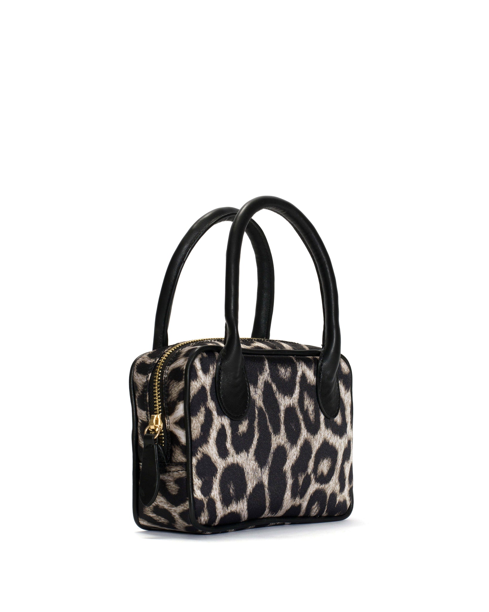 Mini Satin print Snow leopard