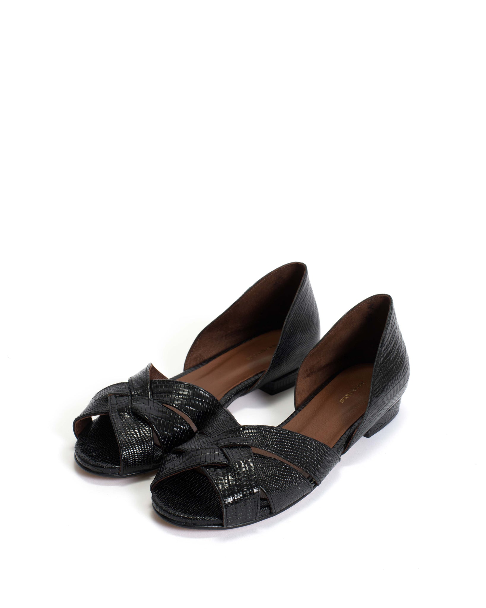 Sanni 20 Calf lizard Black