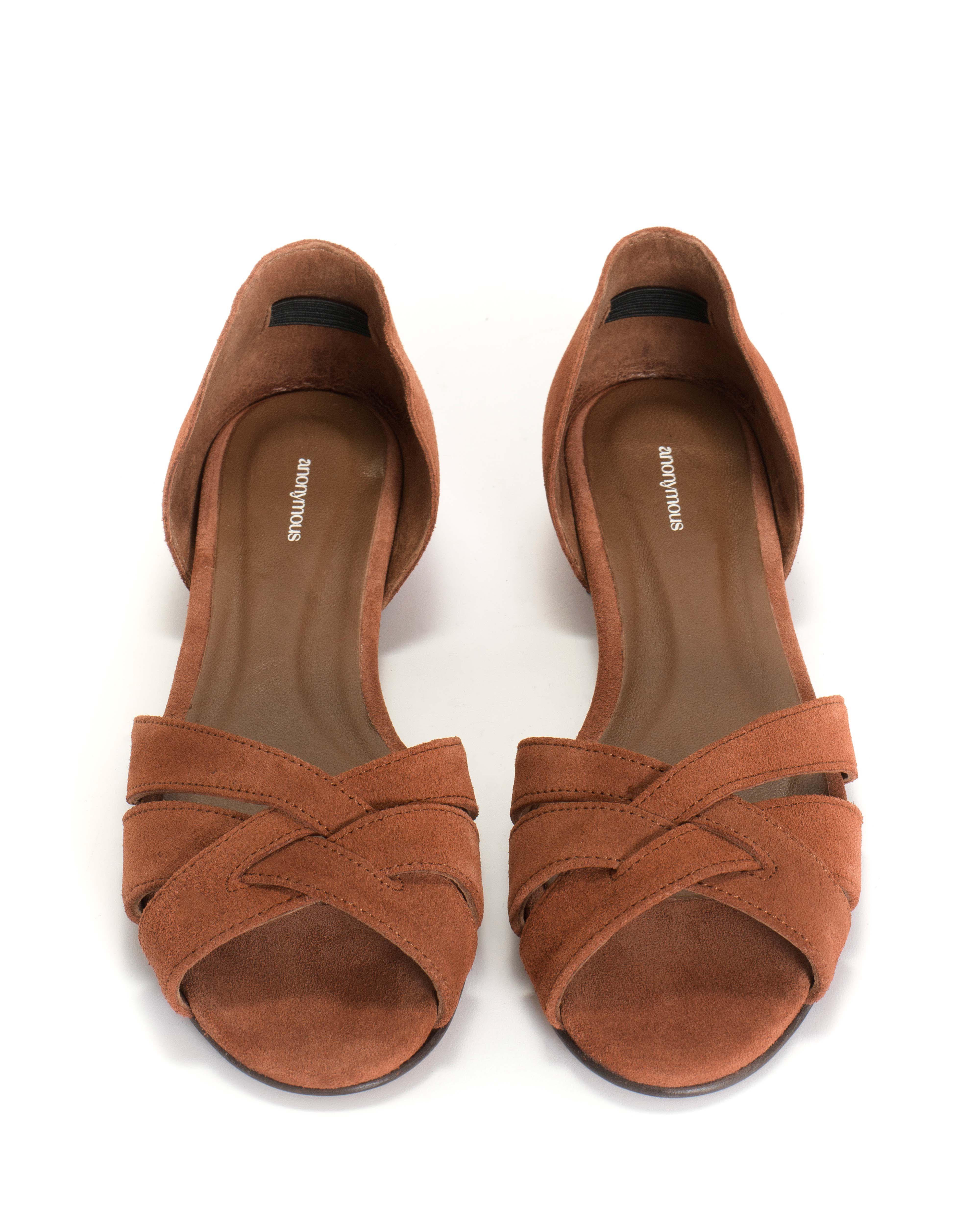 Sanni 20 Calf suede Natural coral Anonymous Copenhagen Official