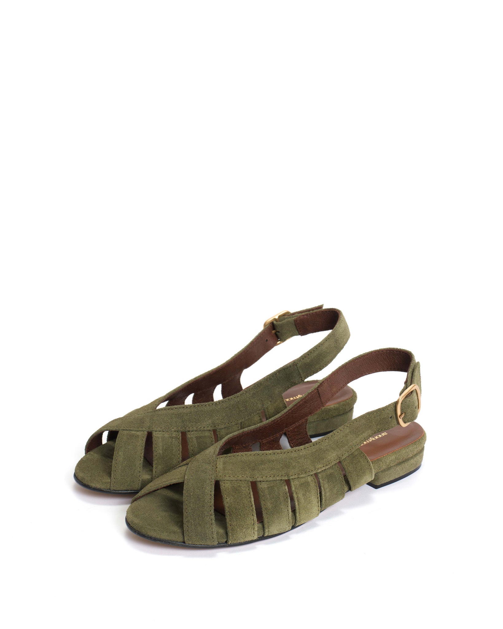 Sophie 20 Calf suede Olive green