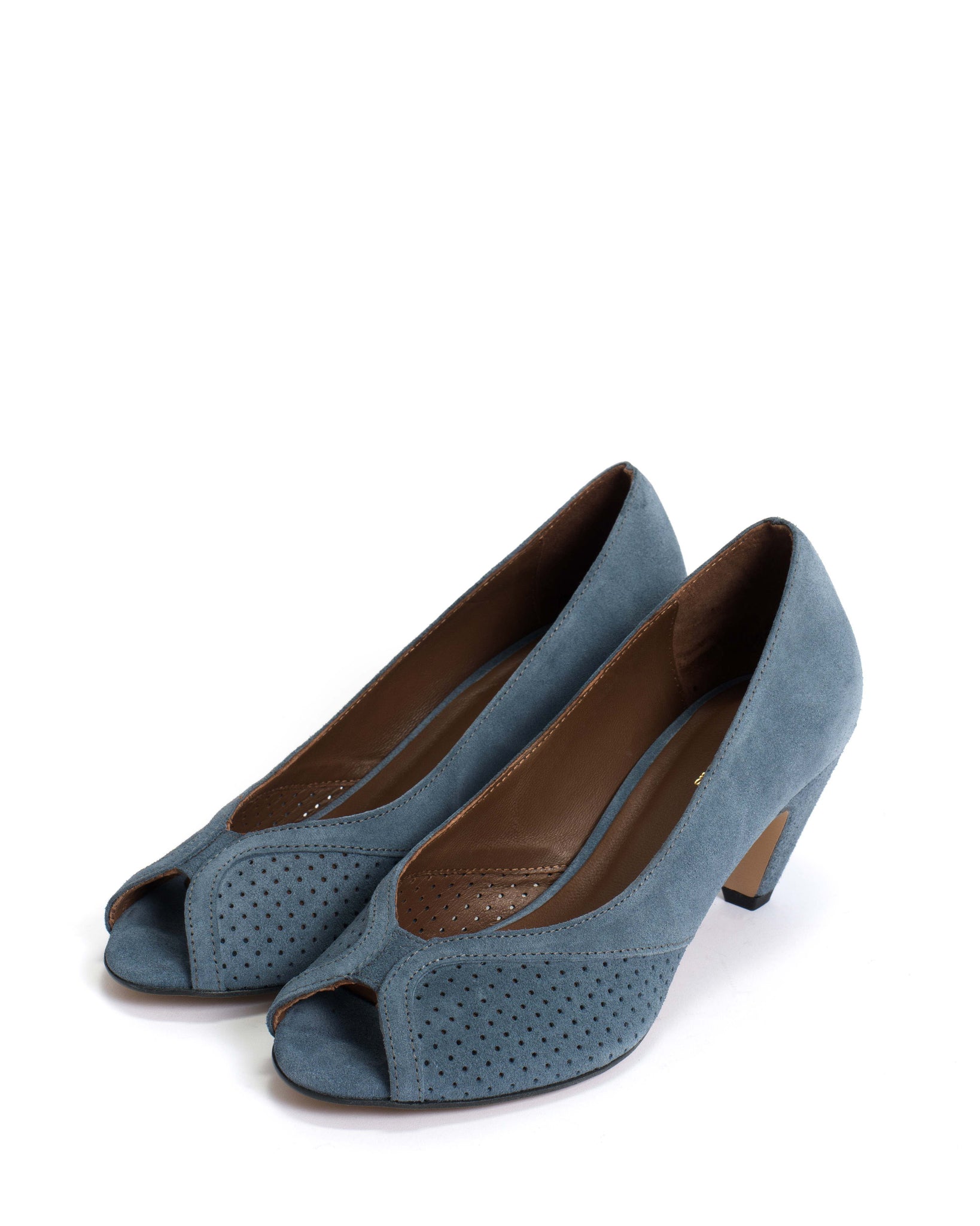 Tiffany stiletto Calf suede Denim blue