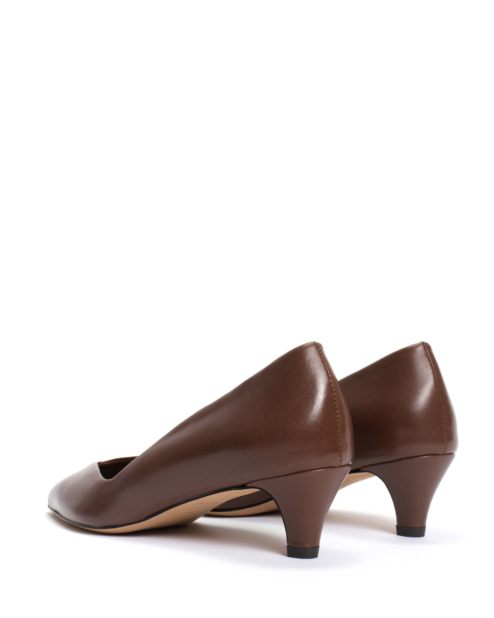 Trini 40 stiletto Shiny lamb Chocolate