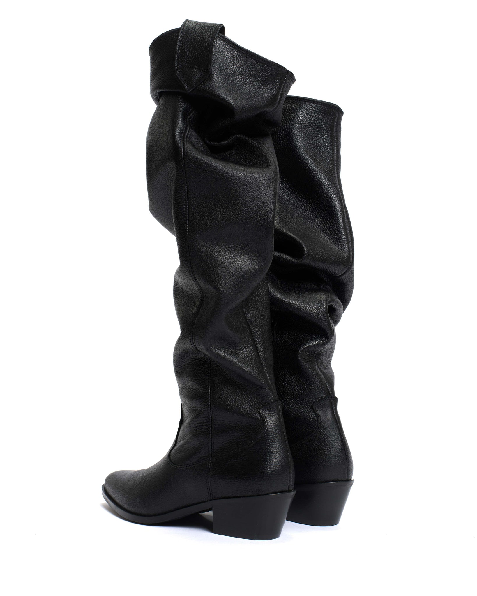 Trisha 35 Grained soft calf Black