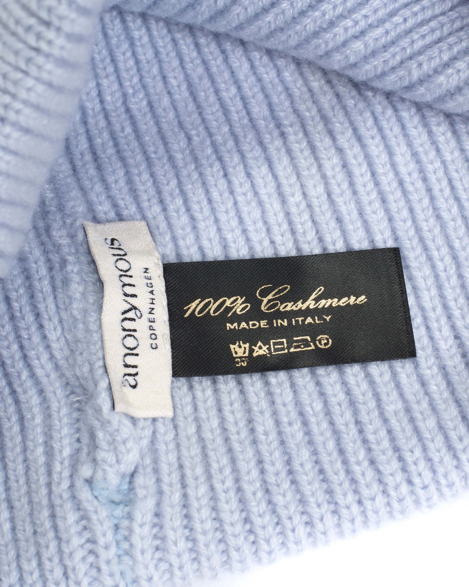 Vinni beanie 100% cashmere Sky