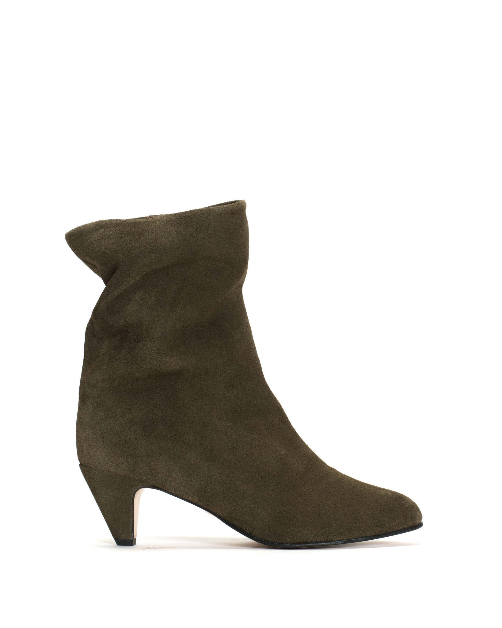 Vully 50 stiletto Calf suede Moss Green