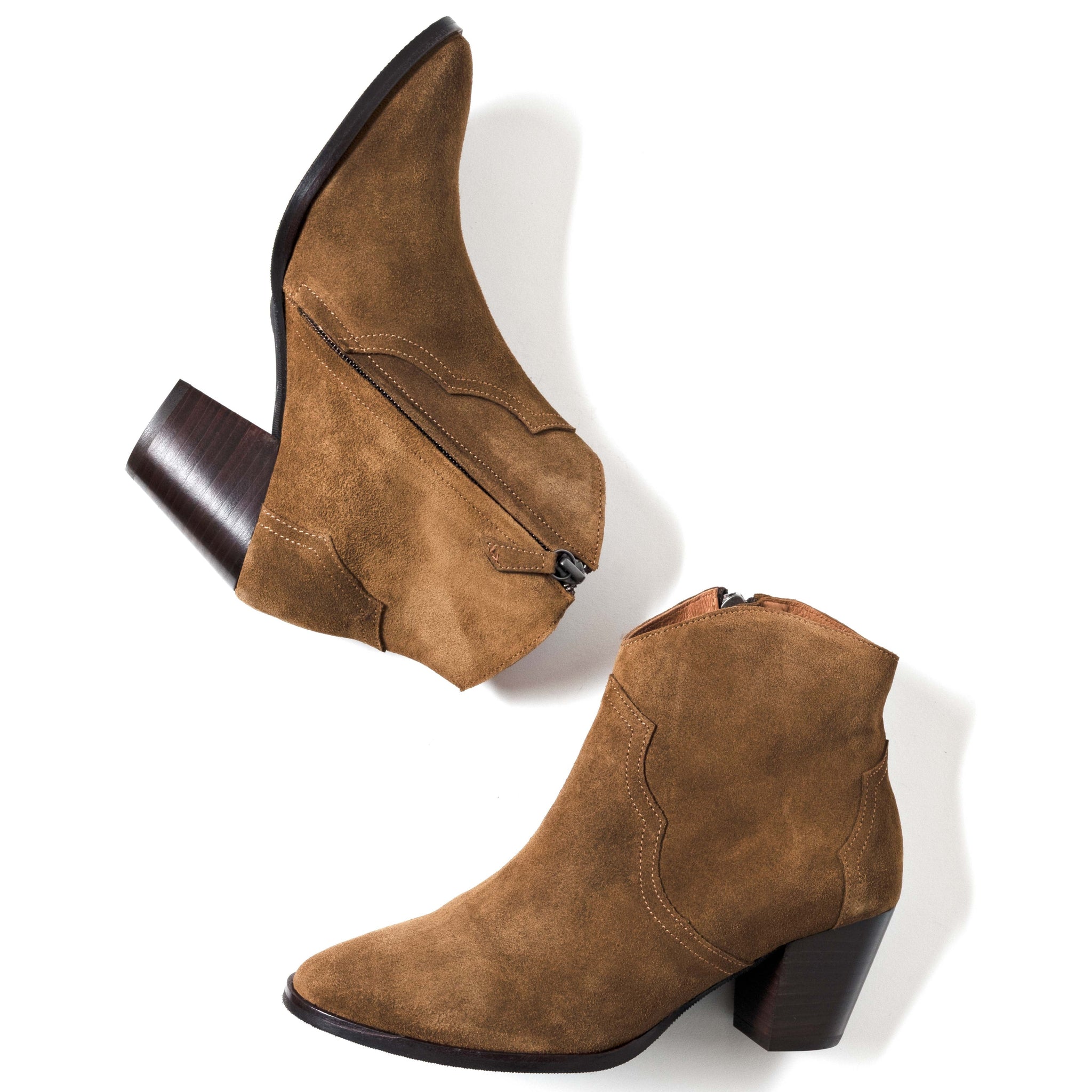 Fiona 60 Calf suede Cinnamon - Anonymous Copenhagen